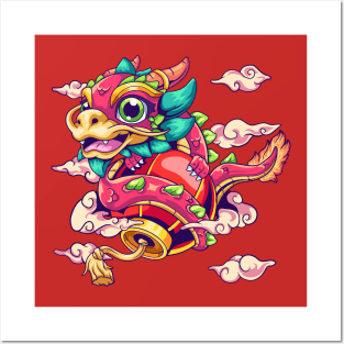 Red Dragon - Lunar New Year Posters and Art